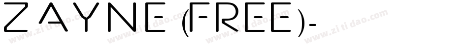 Zayne (free)字体转换